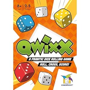 Gamewright Qwixx – A Fast Family Dice Game Multi-colored, 5″