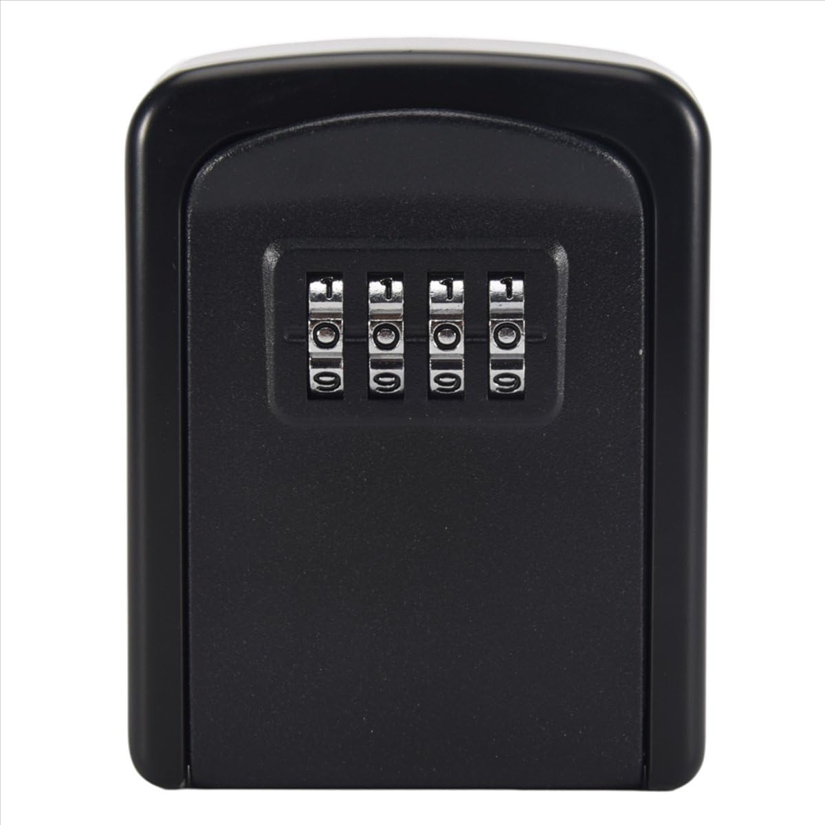 Sankaka Key Lock Box Wall Mounted 4 Digit Combination for House Weatherproof Security Storage Black