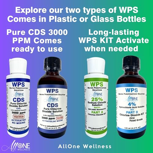 wps kit sodium solution 25 amp citric acid 50 2 part kit cds 125 ml 42 oz water purification solution drops