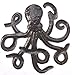Octopus of the Deep Sea, Metal Sculpture Recycle Haitian Wall Art, 14" X 14"