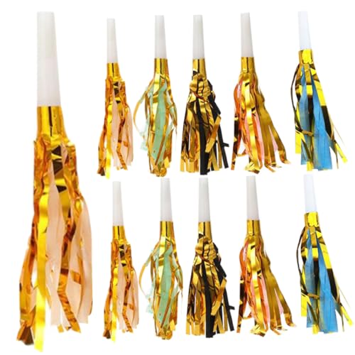 MOTHNUR 30 Unidades de Flecos Multicolor para Fiestas Infantiles y Cumpleaños Dispositivos para Hacer Ruido Decorativos de Plástico Seguro Recuerdos de Fiesta Variados