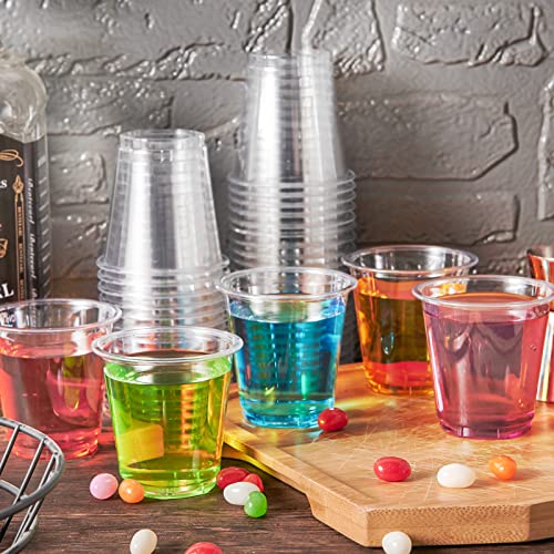 Lilymicky [300 Pack] 3 Oz Clear Plastic Cups, Disposable Plastic Shot Glasses, 3 Ounce Plastic Party Drinking Cups For Gatherings, Carnival, And Any Events #TOP2