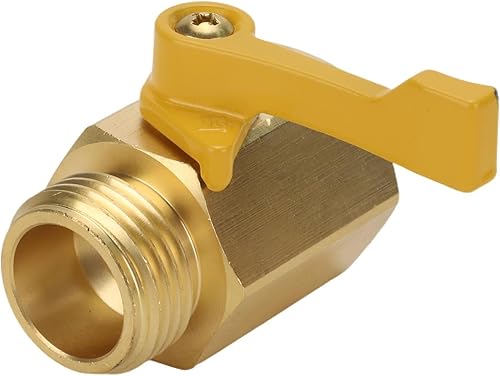 Playlist Válvula de cierre de manguera de jardín de latón con mango Conector resistente de 34 "Conector de manguera de jardín