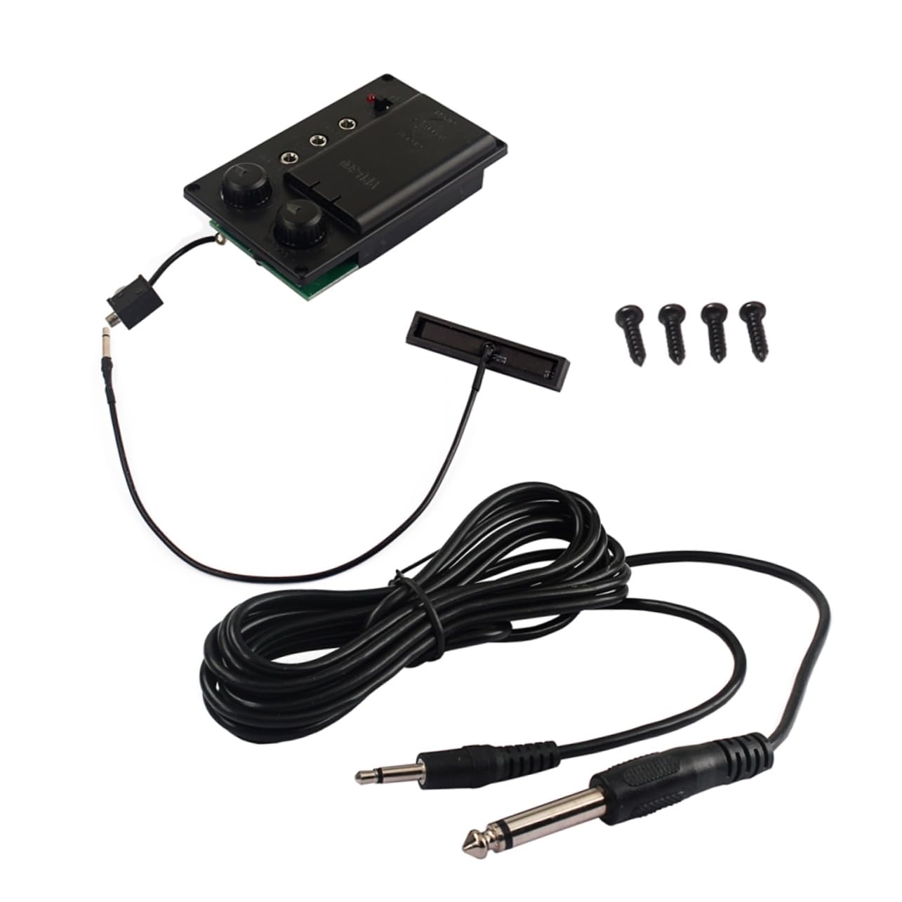 SUPVOX 2ensembles Égaliseur Silencieux Pour Violon Électrique Avec Câble De Sortie Accessoire Piezo Prépampli Léger Et Portable Pour Parfait