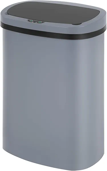 FDW Garbage Can 13 Gallon 50 Liter Kitchen Trash Can for Bathroom Bedroom Home Office Automatic Touch Free High-Capacity with Lid Waste Bin