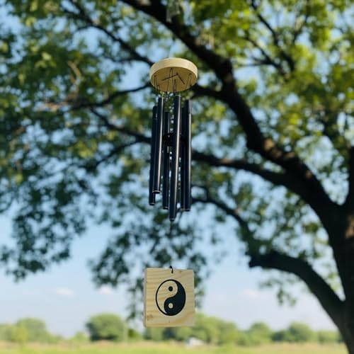 Image of 6 Pipe Wind Chimes for Home Decor | Metal Wind Chime for Balcony, Living Room, Garden & Door | Decorative Hanging with Soothing Sound