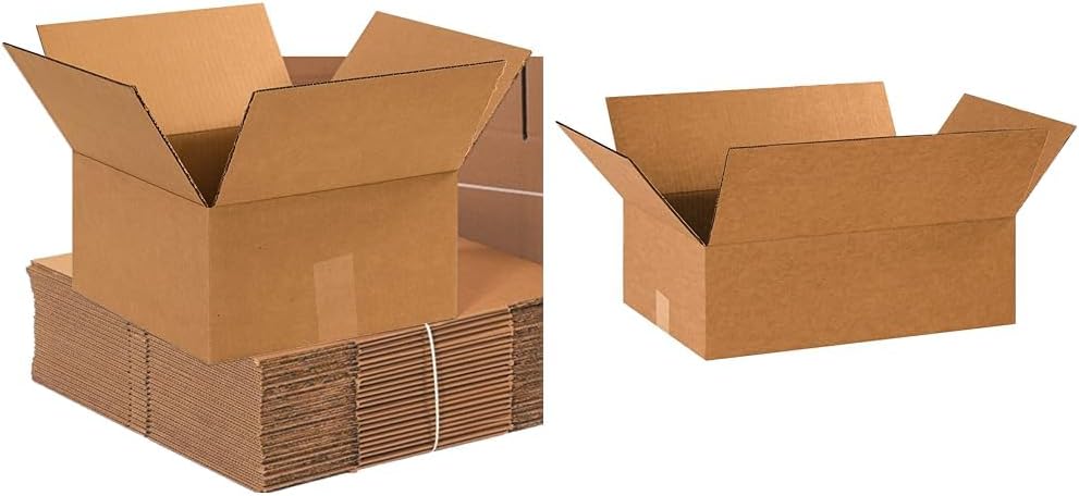 BOX USA 12x12x6 Corrugated Shipping Boxes (18x12x6)