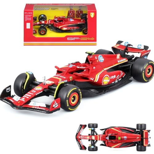 Modelo de Coche de Carreras F1 SF24#55 Escala 1:43
