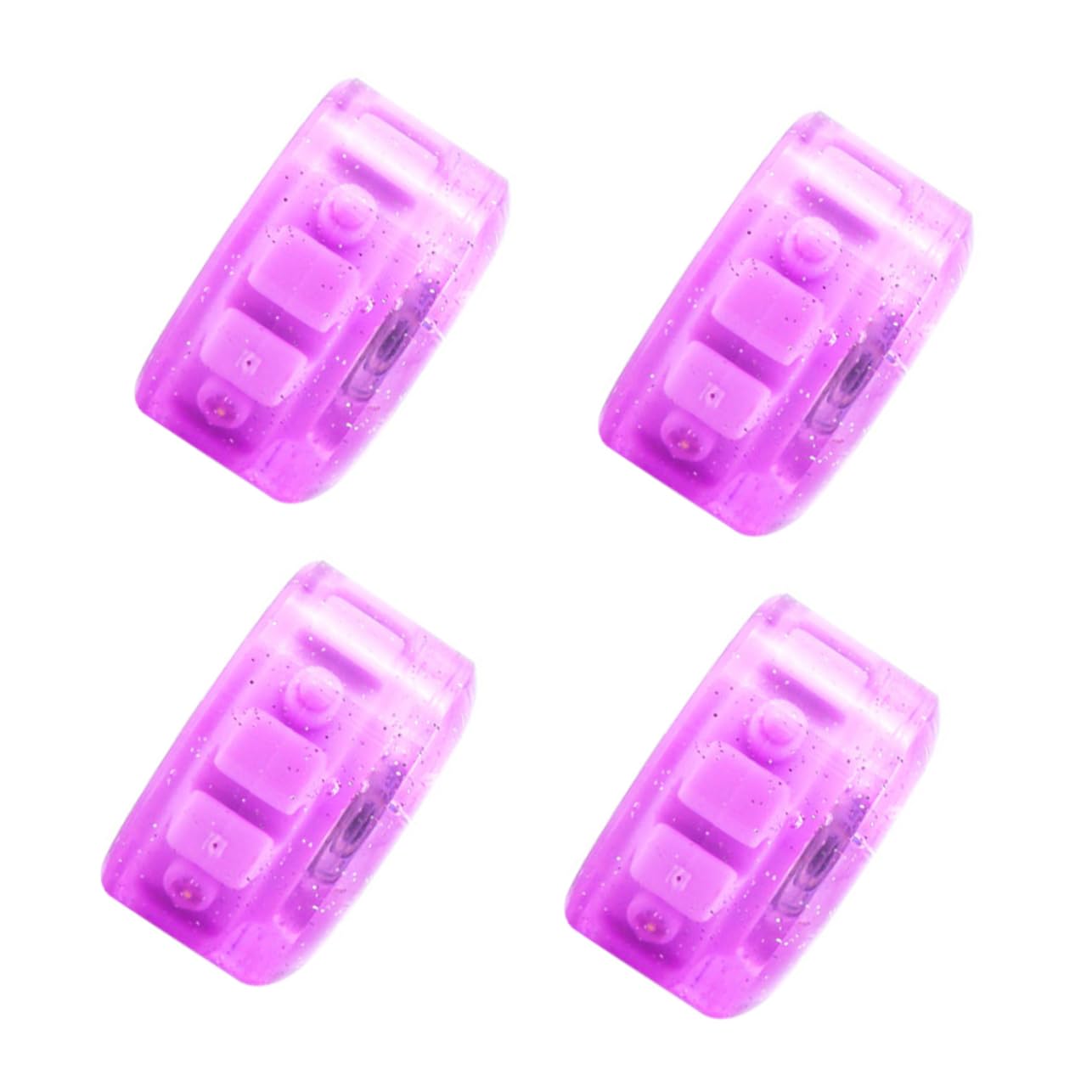 NAMOARLY 4pcs Light up Roller Skates Wheels Glowing Skates Wheel Professional for Boys and Girls