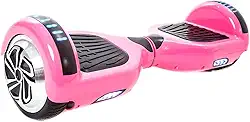 Hoverboard Skate Elétrico 6.5' com Led e Bluetooth Original Brinovar (Rosa)