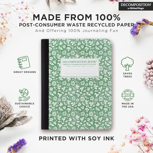 Parsley Decomposition Book: College-ruled Composition Notebook With 100% Post-Consumer-Waste Recycled Pages