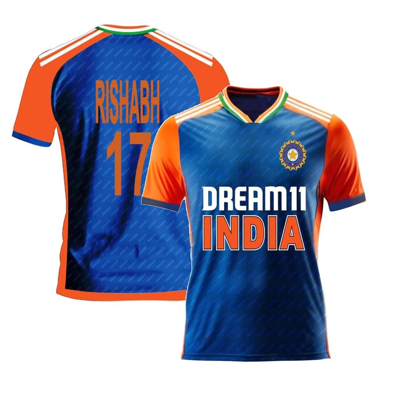 GenericInd Cricket Team T20 Jersey 2024 Dhoni_Virat,Rohit,Hardik,Rishabh,Rahul,Surya,Gill (Boys,Men,Kids)