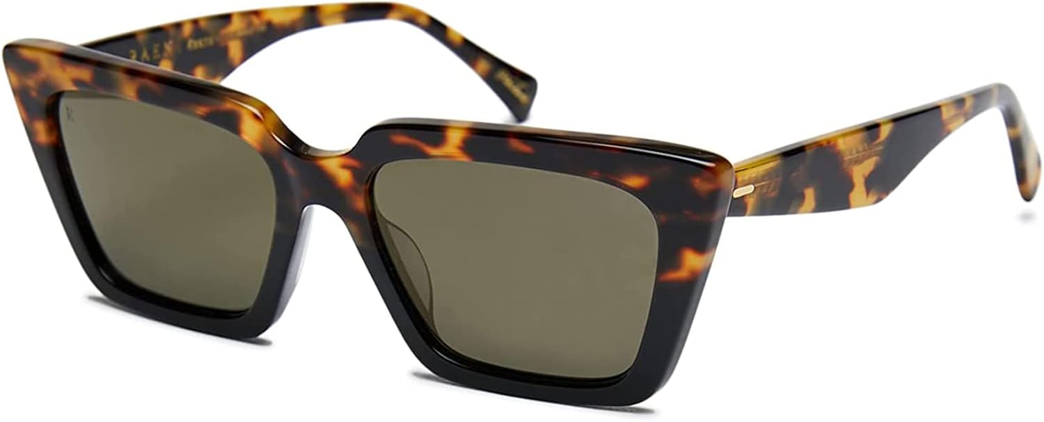 RAEN - Keera - Womens Retro Cat-Eye Sunglasses UV Protection - Tamarin Tortoise/Bronze Mirrored Lens (Size 54 MM)