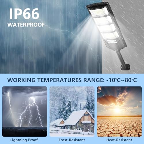 MATEPLUS Solar Street Light Outdoor 2 Pack - image 6