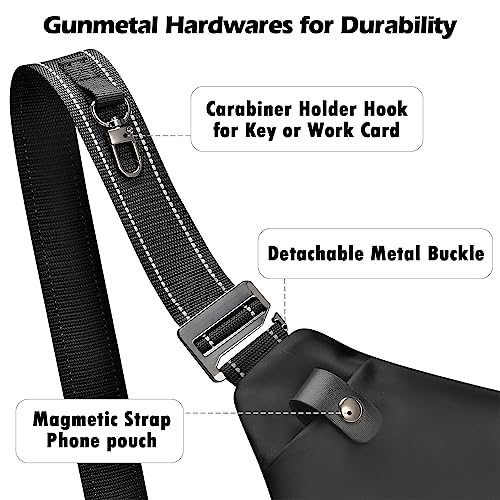 Alphantino Personal Flex Bag - Men Women Slim Sling Bag Lightweight Crossbody Minimalist Bag Compact Easy To Carry Nylon Shoulder Chest Edc Anti-Theft Daypack For Travel, #TOP4