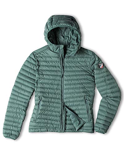 Chamonix Cailly Hooded Down Jacket Silver Pine Womens Sz S