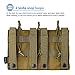 ProCase 6 Pouch Magazine Holder for Gun, Open-Top Triple Tactical Stacker Mag Pouch -Khaki