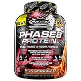 Whey Protein Powder | MuscleTech Phase8 Protein Powder | Whey & Casein Protein Powder Blend | Slow Release 8-Hour Protein Shakes | Muscle Builder for Men & Women | Chocolate, 4.6 lbs (50 Servings)
