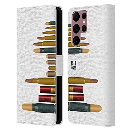 Carcasa Cuero Tipo Libro Samsung Galaxy S22 Ultra 5G Funda Protectora Exhibir Balas Metal