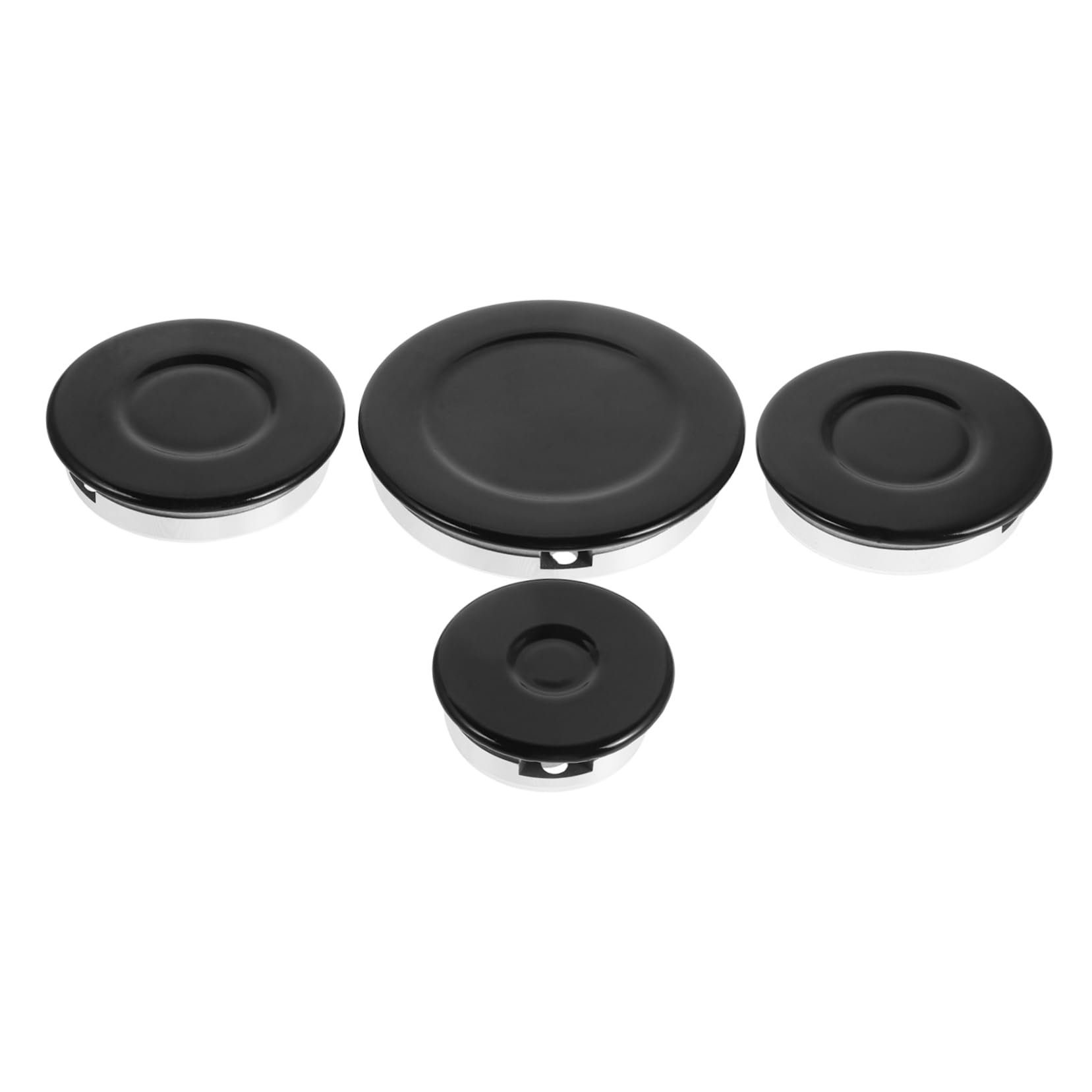 Juego de Tapas para Quemador de Gas Negro, Repuesto para Cocina