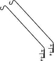 Vista 1 de ERYTLLY Gancho de cubierta de alcance extendido para poste de pared, gancho extensible y soporte de pared de 43 pulgadas para colgar comedero