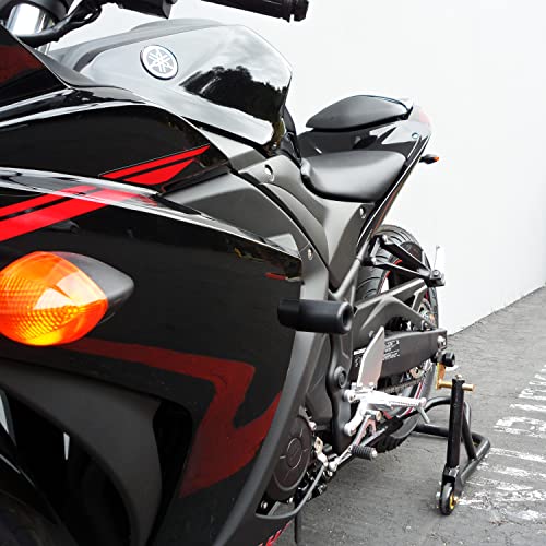 Shogun Yamaha Yzf-R3 Yzf R3 2015 2016 2017 2018 Black No Cut Frame Sliders Also Fits Abs & Non Abs Models - 750-6129 - Made In The Usa #TOP2