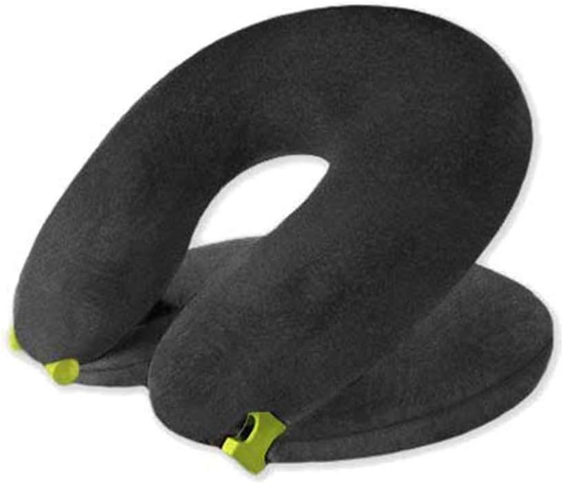 FaceCradle Adjustable Travel Pillow, Full Sleep While You Travel on an Airplane, Train or Bus, Support Your Neck While You Travel and Sleep, Neck Pillow Comfortably Holds Your Head Up, Black