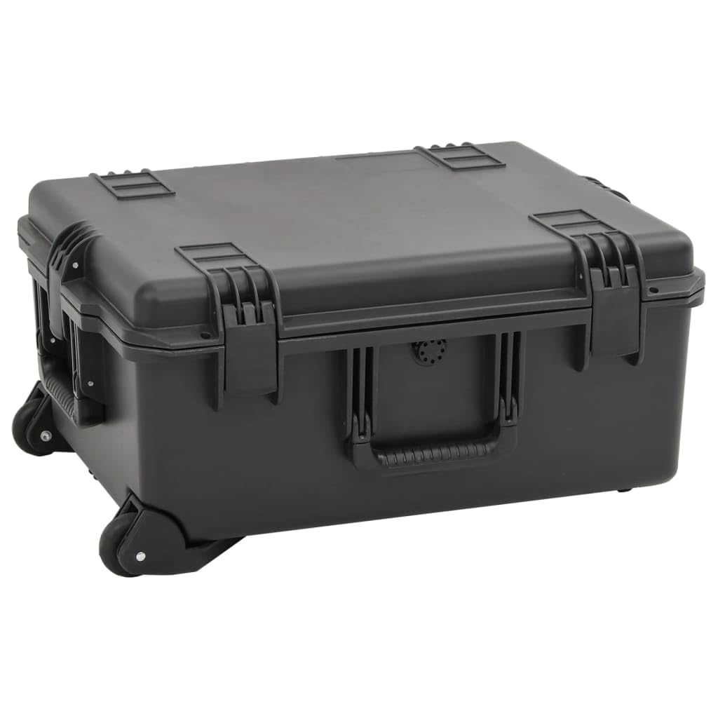 vidaXL Valise de vol Portable Noir 62,5x50x28,5 cm PP