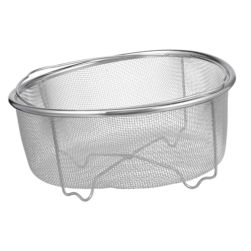 TOYMYTOY 不??水切りかご ハンドル付き ステンレス製キッチン用ザル 米水切り容器 野菜フルーツ洗浄用 頑丈で変形しにくい調理補助ツール