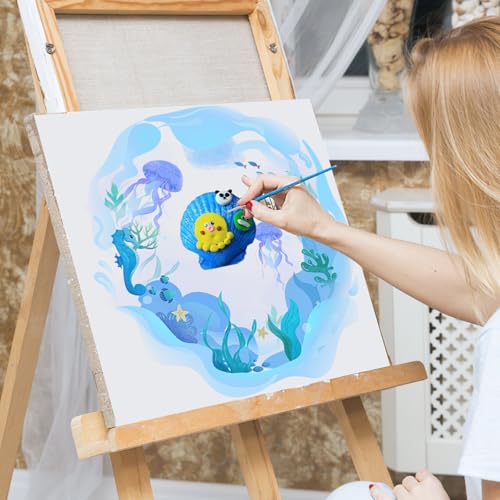LFBEST Sea Shell Painting Kit Kids, DIY Arts & Crafts Painting Gifts Set, Kids Craft Set for Age 5 6 7 8 9 10 11 12 Year Old Girls Boys Crafting Painting Toys Birthday Present - Image 5