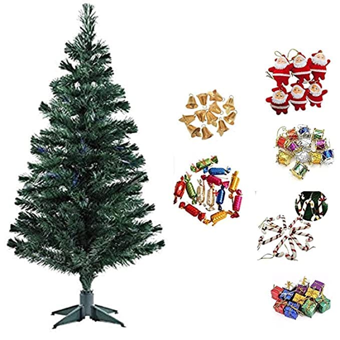Buy Artificial 4FT Christmas Tree+ 60 Pcs Decoration Ornaments 