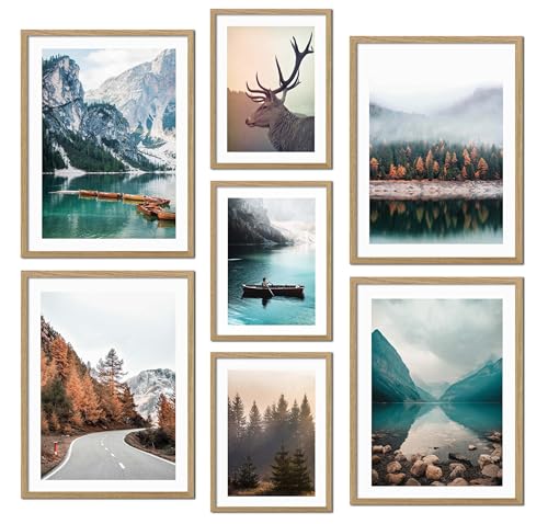 ag.art deco Juego de 7 Cuadros | Laminas Decorativas Pared | Post...