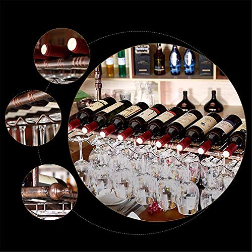 Casier à vin suspendu MObyat avec support de verres pour plafond