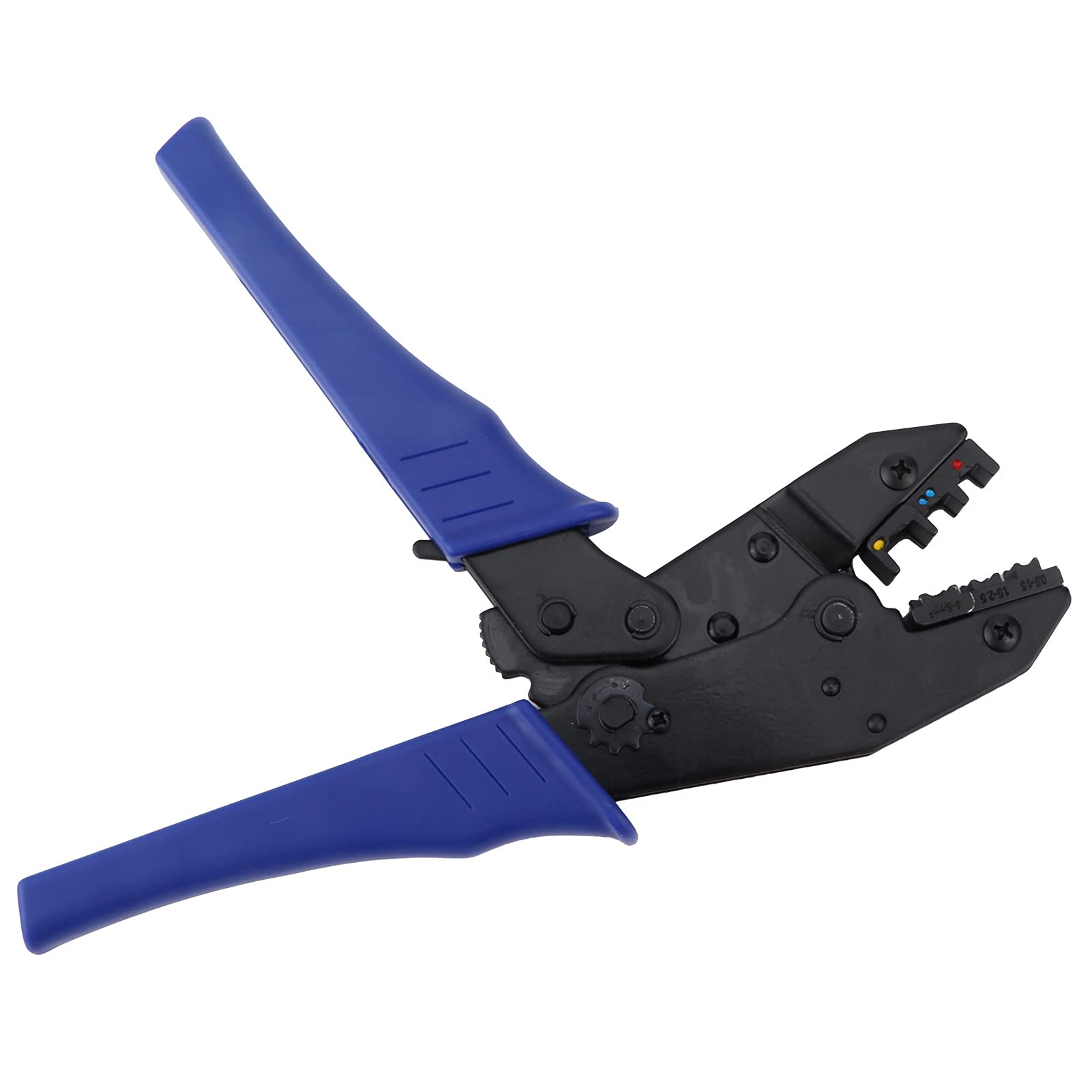 Kit de conectores de cables de 300 piezas y juego de herramientas de engarzado para uso automotriz y marino - 165 terminales aislados rojos, 115 azules y 20 amarillos - Conectores