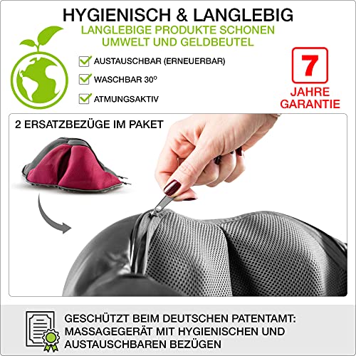 Donnerberg® DAS ORIGINAL Nackenmassagegerät München Massagegerät Nacken Schulter Rücken Massage 4D VIBRATION Nackenmassagegerät TÜV 7 Jahre Garantie - Image 6