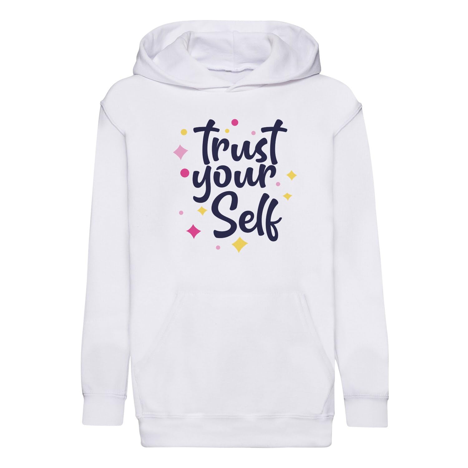 Sweat à capuche enfant chaud et robuste avec message de motivation