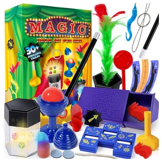 Heyzeibo Trucchi Magici - Kit Magico con Bacchetta Magica e Istruzioni per Bambini, Regalo di Natale per Bambini di età Compresa tra 6, 7, 8, 9, 10 e 11 Anni
