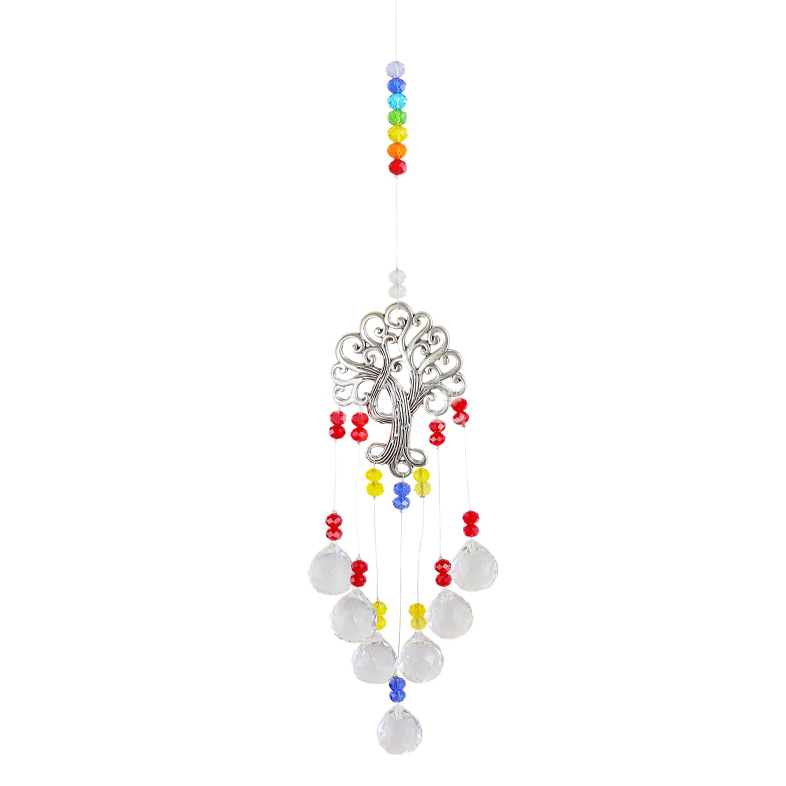 Sparkling Rainbow Sun Catcher Crystal Hanging Ornament Delightful Decor Pendant Fit for Car Window House Christmas Party Rainbow Heart Window Decoration Crystal Wind Garden Partys Decor