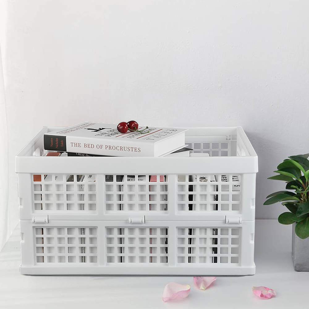 Asking 30 L Klappkiste Einkaufskorb Faltbox, 3er-Set Stabile Profi Klappbox