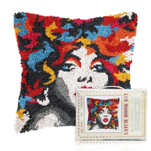 Kit de coussin à crocheter DIY pour adultes : apprenez le crochet facilement avec FREEBLOSS