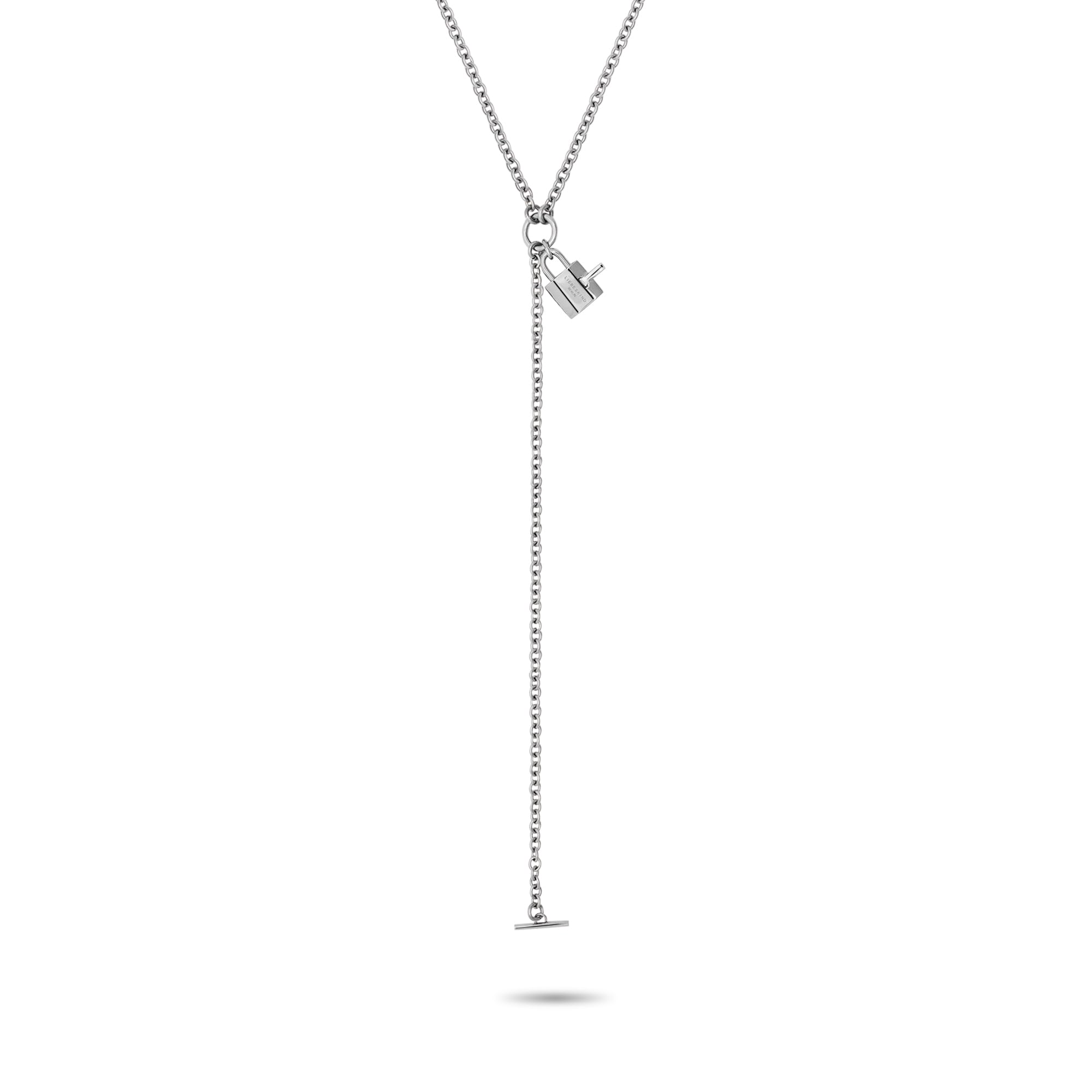 Liebeskind Berlin LJ-1632-N-55 Necklace Stainless Steel in Silver, 55 cm, Stainless Steel, No Gemstone