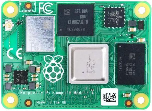 Raspberry Pi Compute Module 4 CM4108032, 8GB RAM, 32GB eMMC Flash, Dual-Band WiFi, Bluetooth 5.0, Broadcom BCM2711 Quad-Core Cortex-A72 64-bit SoC