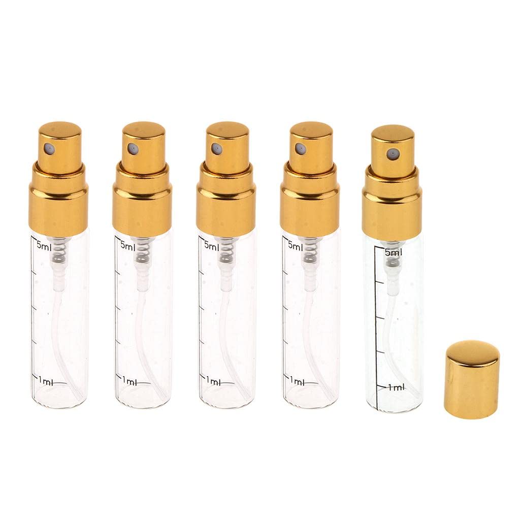 Buy T.O.G. 5Pcs Empty 5ml Refillable Perfume Bottles Pump Spray Tube