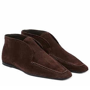 Suede Ankle Boots For Women Desert Flat Boots Fashion Low Heel Dress Shoes Square Toe Short Booties