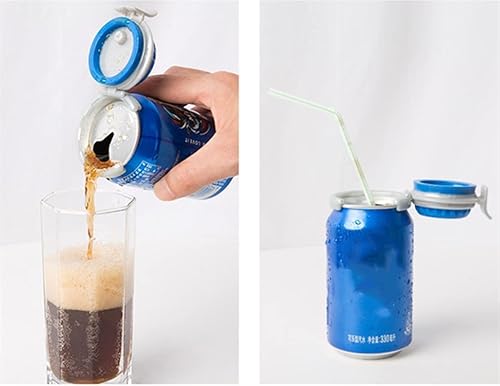 Miniatura 2 de 2 fundas para latas de refrescos y bebidas, tapas de silicona para latas de refrescos, fundas reutilizables para bebidas con burbujas emergentes,