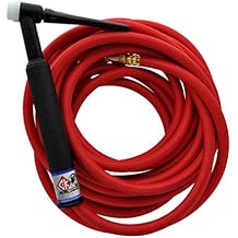 CK Worldwide CK2125HSF FX Flex TIG Torch, 200A, 25, 1-Pc, Super-Flex, Metal, Red