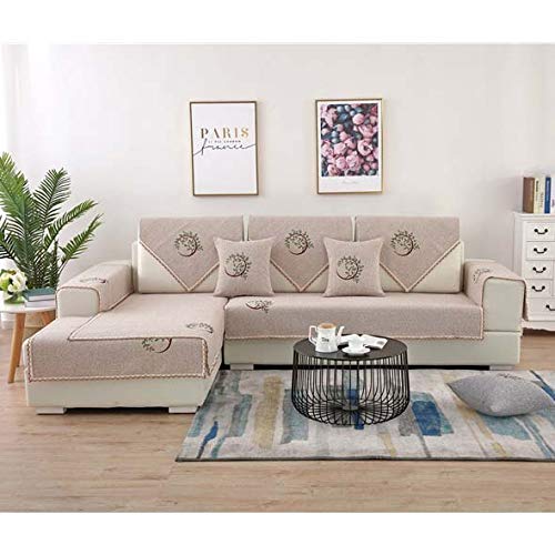 Couverture de canapé coton et lin style simple pour salon quatre saisons