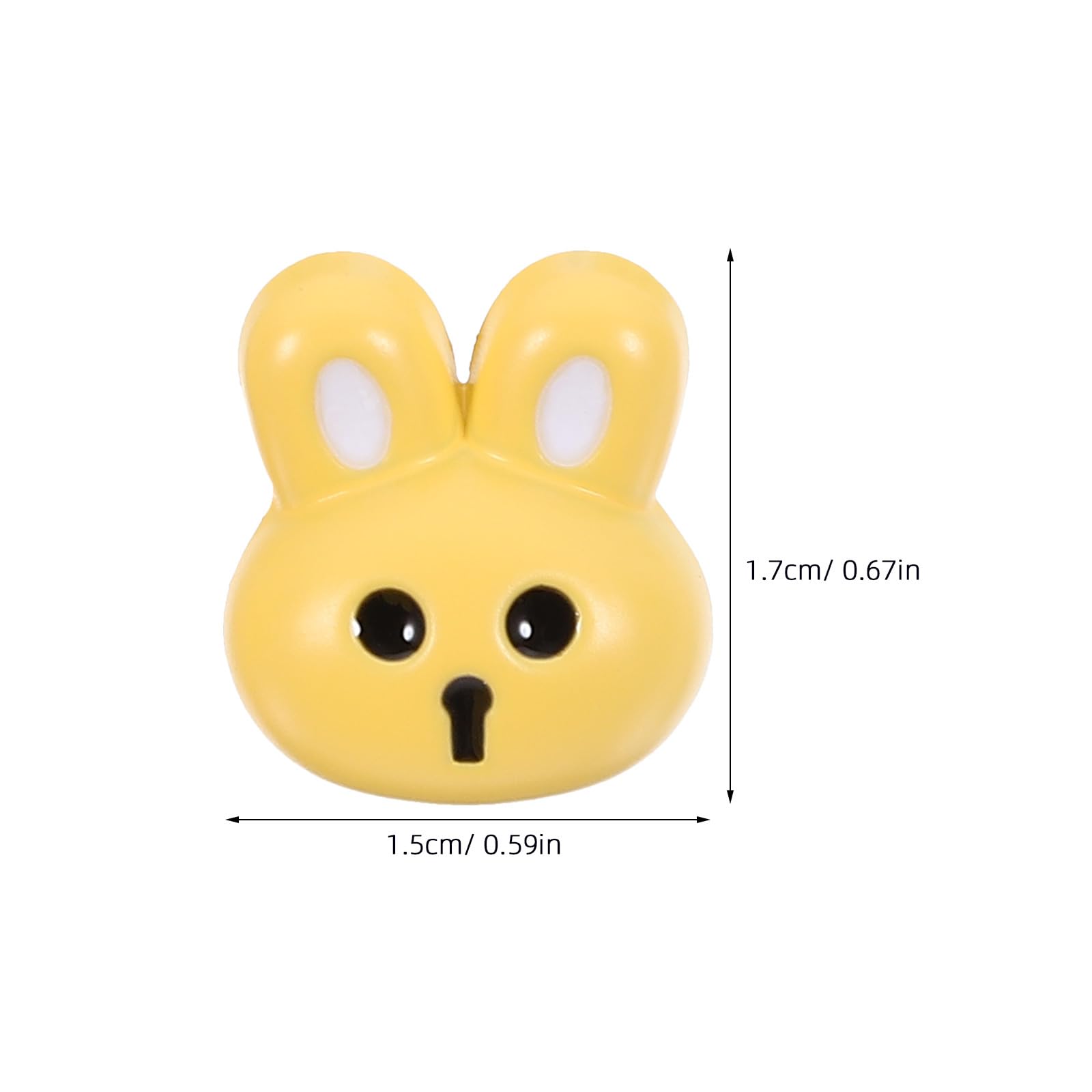 SEWACC 12Pcs Resin Rabbit Buttons Small Decorative Sewing Buttons for DIY Clothes Coats Hats and Accessories - Image 3
