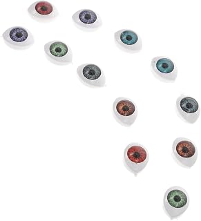 CRAFTHROU 6 Pares Globo Ocular De Boneca Bonecas Pretas Brinquedos De Pelúcia Joias Pretas Olhos De Acrílico Para Boneca DIY Globos Oculares De Boneca Meio Redondos Boneca Que Faz Olhos