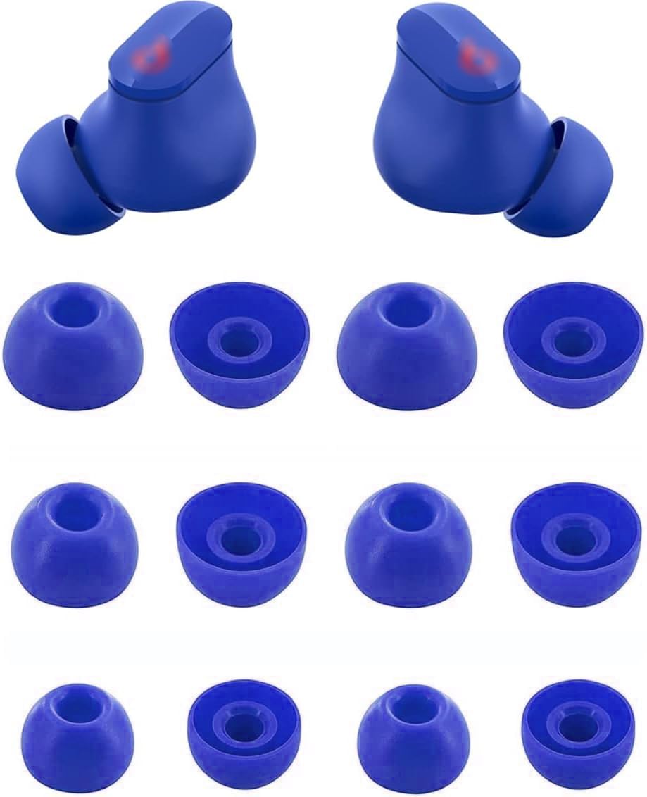 ALXCD Ear Tips Compatible with Beats Studio Buds, S/M/L 3 Sizes 6 Pairs Soft Silicone Earbuds Tips Eartips Replacement, Compatible with Beats Studio Buds, Sunset Pink image 5